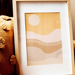 Golden Waves Print